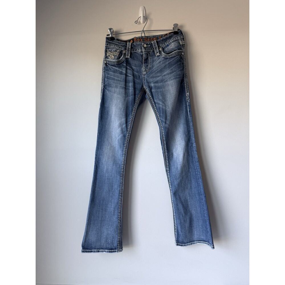 Rock Revival Jeans Women’s 26 blue easy boot lyon festival rodeo western cowgirl - Picture 3 of 12
